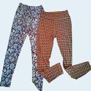 Lularoe "Tall & Curvy" Sized Leggings Bundle of 2 Popular Patterns